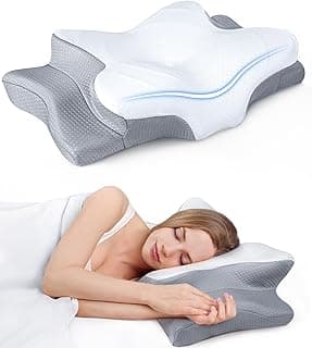 Ultra Pain Relief Cooling Pillow for Neck Support, Adjustable Cervical Pillow Cozy Sleeping, Odorless Ergonomic Contour Memory Foam Pillows...
