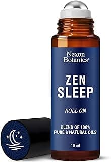 Zen Sleep Essential Oil Roll-On 10 ml - Calming Blend for Serenity & Deep Sleep with Lavender, Rosemary - Easy-to-Use Roller Ball - Nexon B...