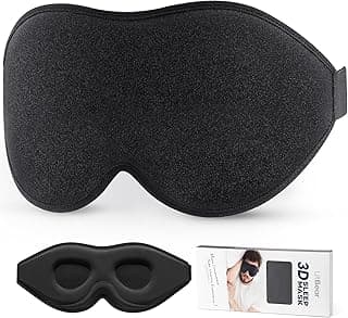 LitBear Sleep Mask for Side Sleeper Women Men, Eye Mask for Sleeping Light Blocking, 3D Contoured Cup Sleeping Mask, Soft Breathable Sleep...