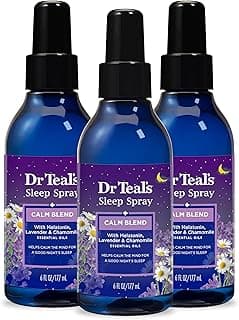 Dr Teal's Calm Blend Spray with Melatonin, Lavender & Chamomile Essential Oils, 6 fl oz (Pack of 3)